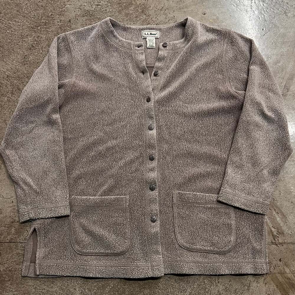 Vintage LL Bean Fleece Cardigan